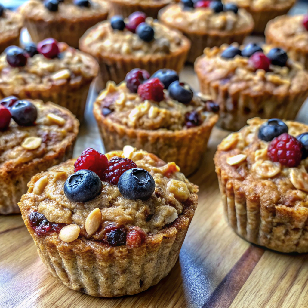 Baked Protein Oatmeal Cups