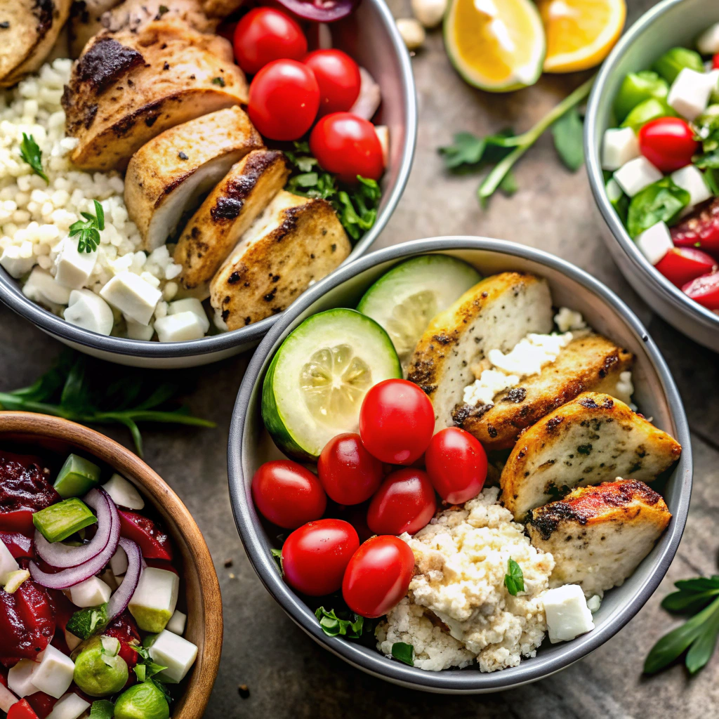 Greek Chicken Meal Prep Bowls