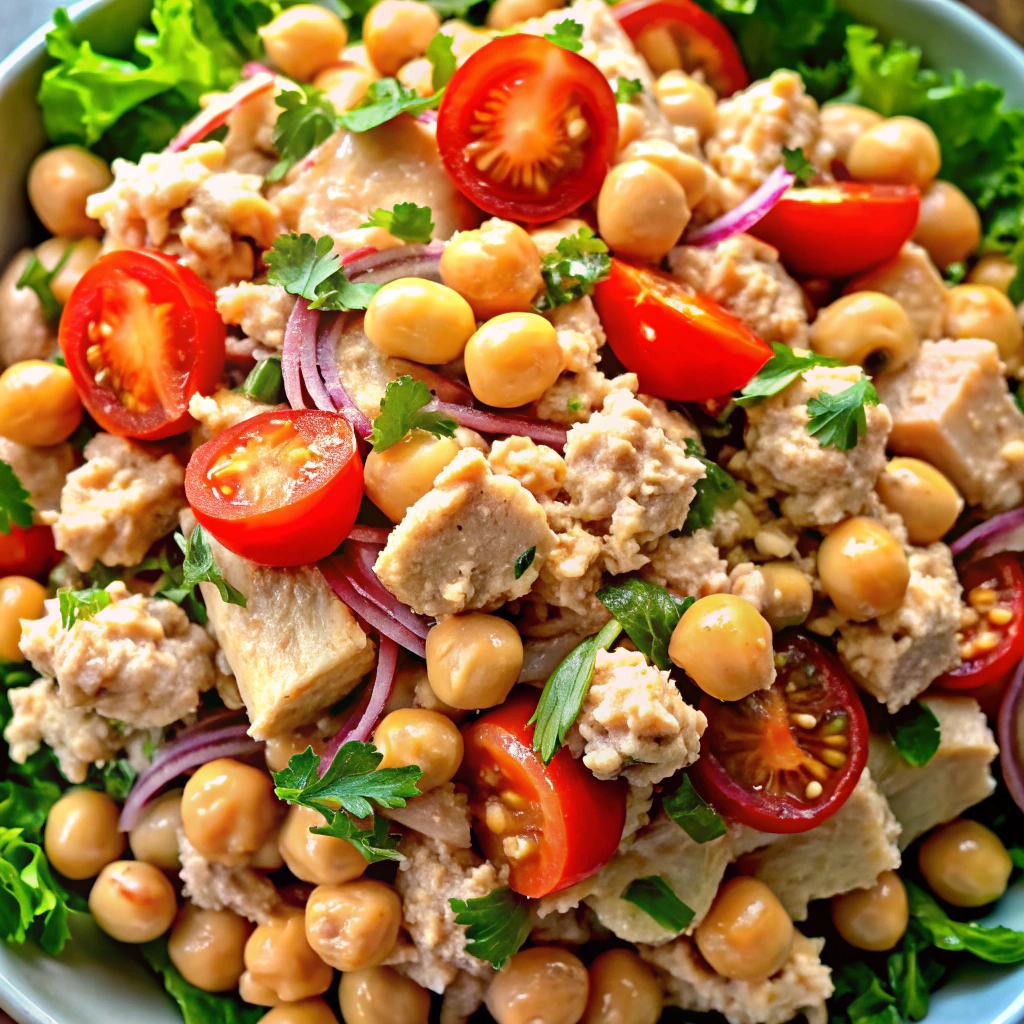 High-Protein Chickpea & Tuna Salad